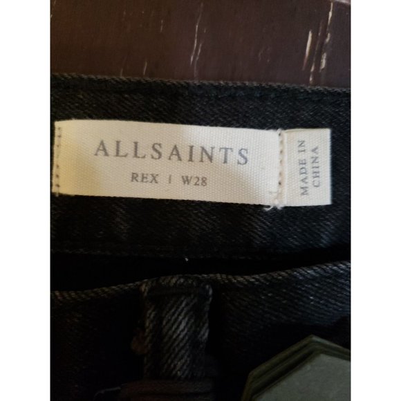 NWT all saints Rex men's size W28 color washed black - Picture 6 of 6